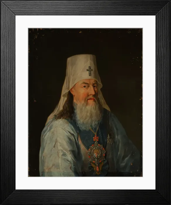 Framed Print : Metropolitan Gavriil (Petrov) of Novgorod and St. Petersburg (1730-1801), 1800. Artist: Alkin (Spartansky), P. A. (active Early 19th cen. ) Framed Print : Metropolitan Gavriil (Petrov) of Novgorod and St. Petersburg (1730-1801), 1800. Artist: Alkin (Spartansky), P. A. (active Early 19th cen. )