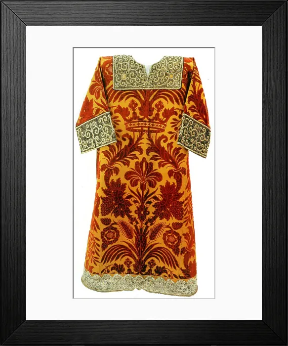 Framed Print : The Dalmatic, Mid of 17th cen Artist: Ancient Russian Art Framed Print : The Dalmatic, Mid of 17th cen Artist: Ancient Russian Art