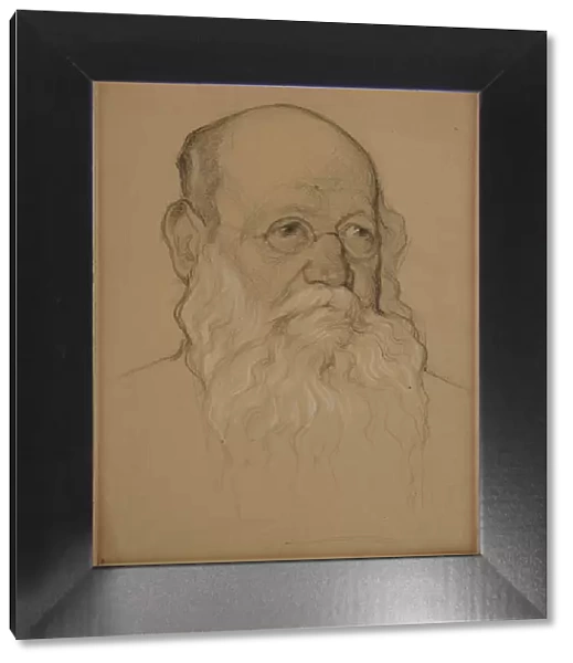 Portrait of the Revolutionary Count Pyotr A. Kropotkin (1842-1921), 1920-1921. Artist: Andreev, Nikolai Andreevich (1873-1932)