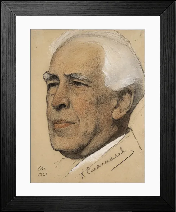 Framed Print : Portrait of the Regisseur Konstantin S. Stanislavsky (1863-1938), 1921. Artist: Andreev, Nikolai Andreevich (1873-1932)