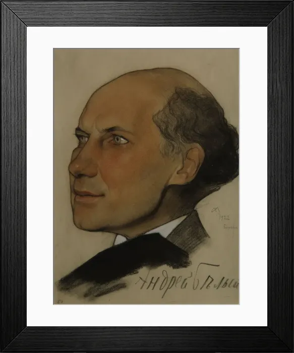 Framed Print : Portrait of the Poet Andrei Bely (1880-1934), 1922. Artist: Andreev, Nikolai Andreevich (1873-1932) Framed Print : Portrait of the Poet Andrei Bely (1880-1934), 1922. Artist: Andreev, Nikolai Andreevich (1873-1932)