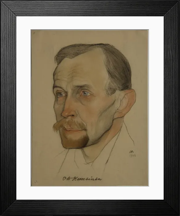 Framed Print : Portrait of Otto Wilhelm (Wille) Kuusinen (1881-1964), 1922. Artist: Andreev, Nikolai Andreevich (1873-1932) Framed Print : Portrait of Otto Wilhelm (Wille) Kuusinen (1881-1964), 1922. Artist: Andreev, Nikolai Andreevich (1873-1932)