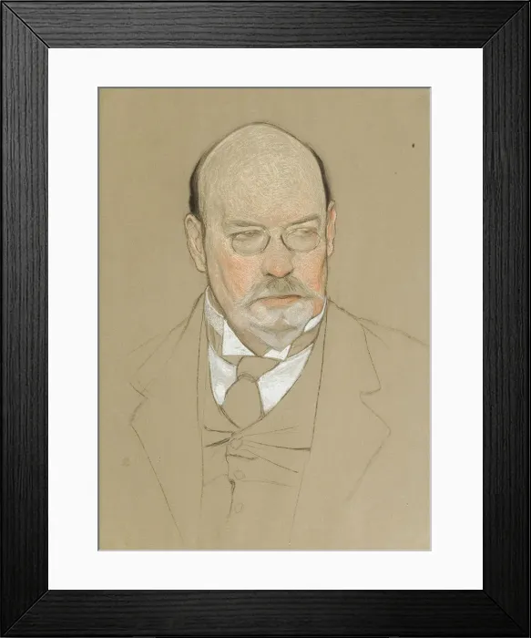 Framed Print : Portrait of the painter Ilya Ostroukhov (1858-1929), 1923. Artist: Andreev, Nikolai Andreevich (1873-1932) Framed Print : Portrait of the painter Ilya Ostroukhov (1858-1929), 1923. Artist: Andreev, Nikolai Andreevich (1873-1932)