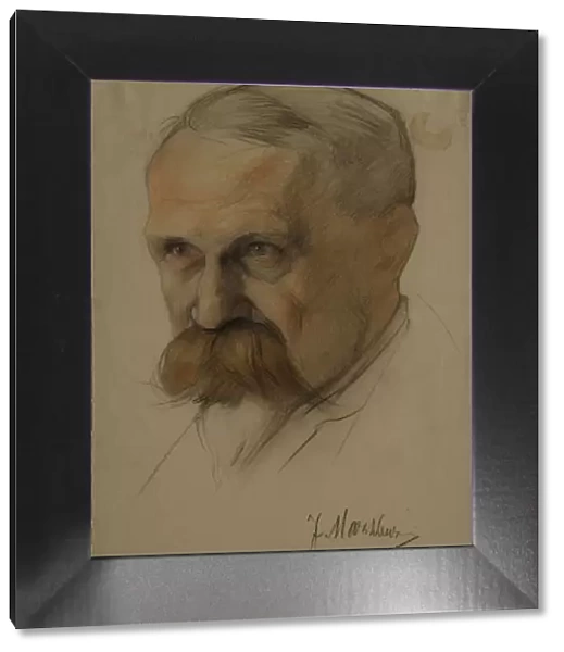 Portrait of Julian Marchlewski (1866-1925), Early 1920s. Artist: Andreev, Nikolai Andreevich (1873-1932)