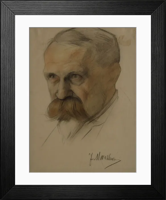 Framed Print : Portrait of Julian Marchlewski (1866-1925), Early 1920s. Artist: Andreev, Nikolai Andreevich (1873-1932) Framed Print : Portrait of Julian Marchlewski (1866-1925), Early 1920s. Artist: Andreev, Nikolai Andreevich (1873-1932)