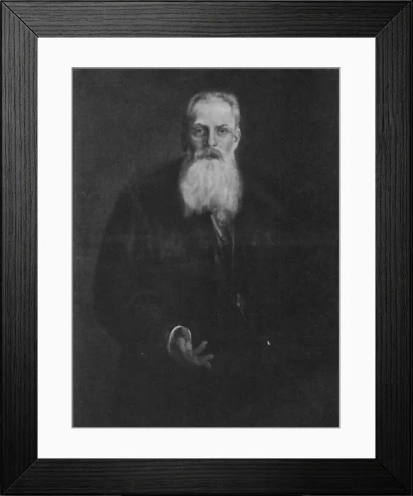 Framed Print : Adolf Fyodorovich Marks (1838-1904) After F. Lenbach, 1900s. Artist: Anonymous Framed Print : Adolf Fyodorovich Marks (1838-1904) After F. Lenbach, 1900s. Artist: Anonymous