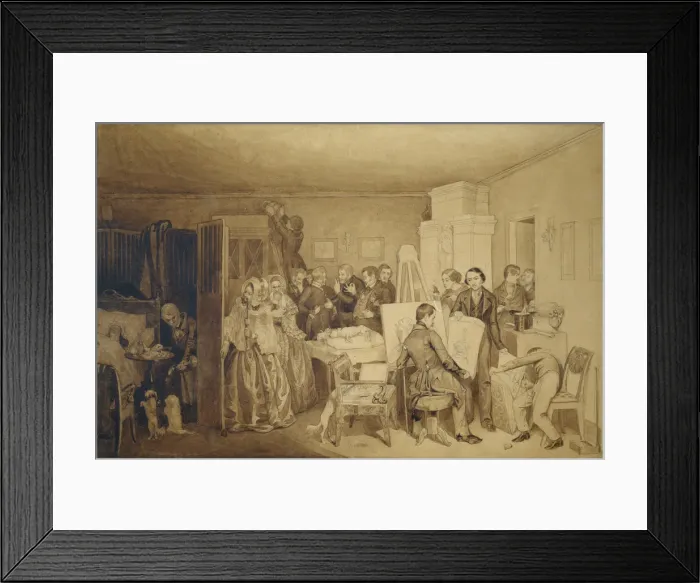 Framed Print : The Consequences of Fidelkas Death, 1844. Artist: Fedotov, Pavel Andreyevich (1815-1852) Framed Print : The Consequences of Fidelkas Death, 1844. Artist: Fedotov, Pavel Andreyevich (1815-1852)