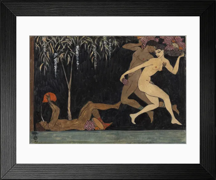 Framed Print : Bacchanal Scene, 1914. Artist: Feofilaktov, Nikolai Petrovich (1878-1941) Framed Print : Bacchanal Scene, 1914. Artist: Feofilaktov, Nikolai Petrovich (1878-1941)