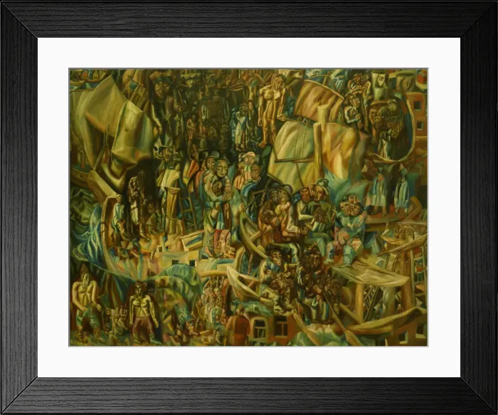 Framed Print : Composition. Ships, 1913-1915. Artist: Filonov, Pavel Nikolayevich (1883-1941) Framed Print : Composition. Ships, 1913-1915. Artist: Filonov, Pavel Nikolayevich (1883-1941)