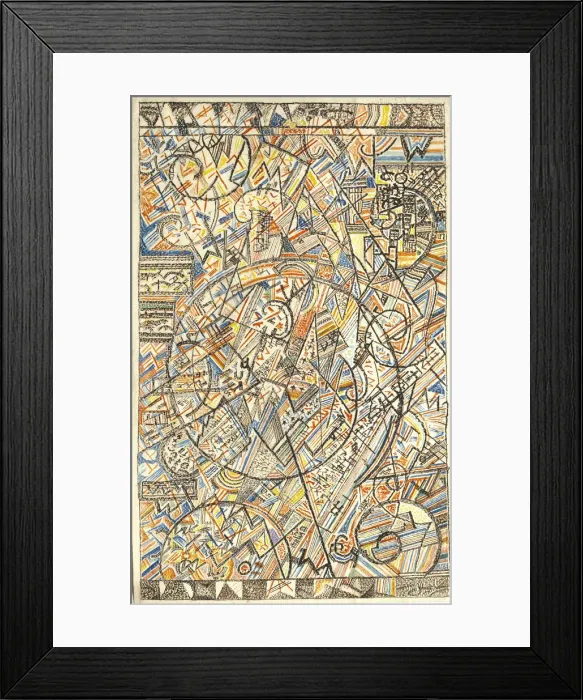 Framed Print : The Formula of the Universe, 1920-1922. Artist: Filonov, Pavel Nikolayevich (1883-1941) Framed Print : The Formula of the Universe, 1920-1922. Artist: Filonov, Pavel Nikolayevich (1883-1941)