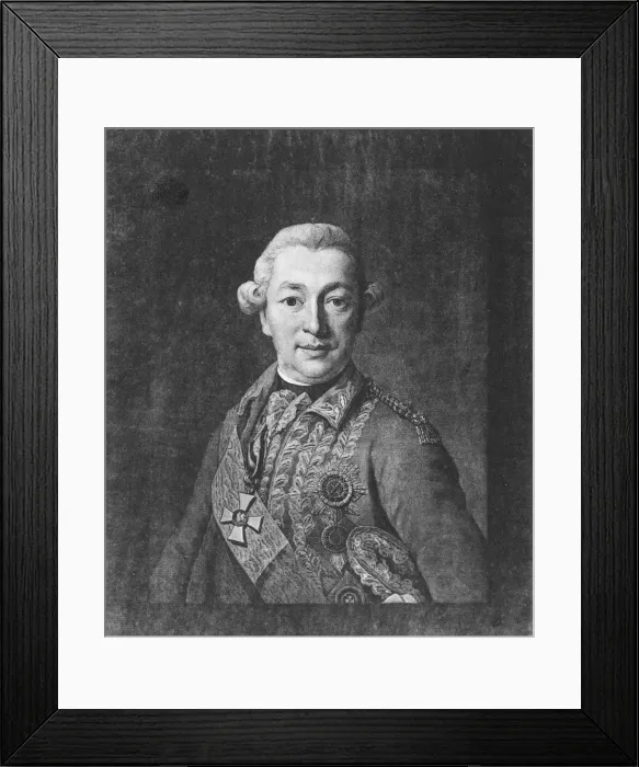 Framed Print : Portrait of Count Ivan Petrovich Saltykov (1730?1805), Mid of the 18th cen Artist: Anonymous Framed Print : Portrait of Count Ivan Petrovich Saltykov (1730?1805), Mid of the 18th cen Artist: Anonymous