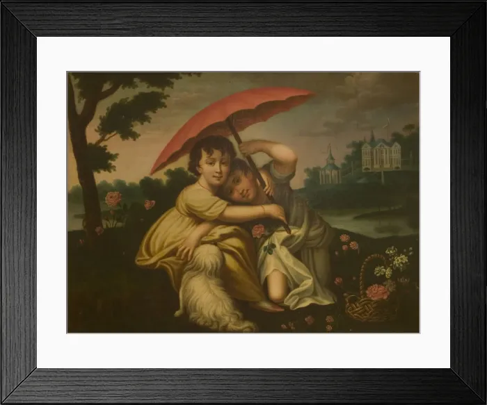 Framed Print : Children, Early 19th cen Artist: Anonymous Framed Print : Children, Early 19th cen Artist: Anonymous
