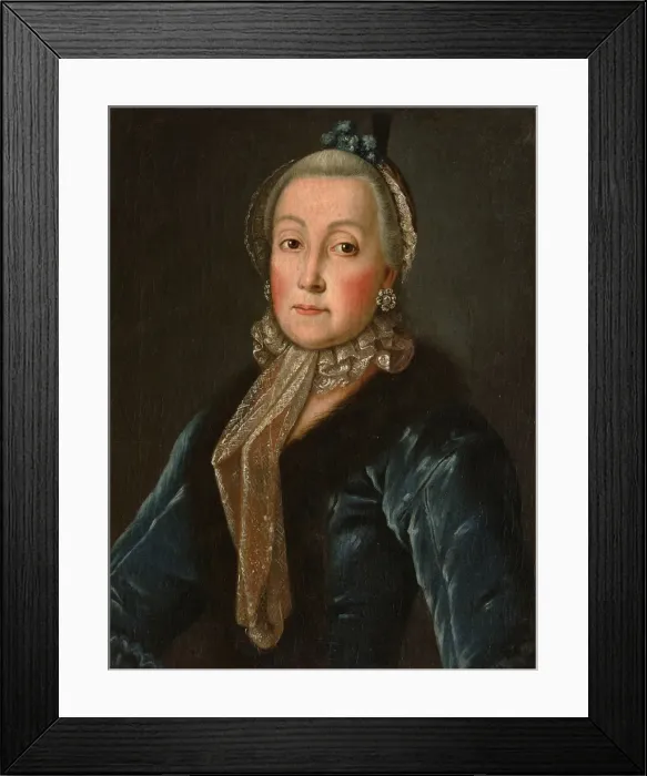 Framed Print : Portrait of Countess Anna Danilovna Trubetskaya (1710-1780), nee Drutskaya-Sokolinskaya, Second Half of the 18th cen Artist: Anonymous Framed Print : Portrait of Countess Anna Danilovna Trubetskaya (1710-1780), nee Drutskaya-Sokolinskaya, Second Half of the 18th cen Artist: Anonymous
