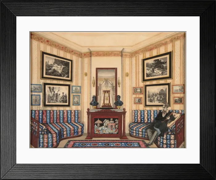 Framed Print : Prince Golitsyn Room, 1840s. Artist: Anonymous Framed Print : Prince Golitsyn Room, 1840s. Artist: Anonymous