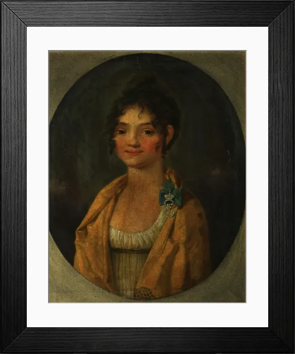 Framed Print : Portrait of Countess Anna Alexeyevna Orlova of Chesma (1785-1848), c. 1805-1810. Artist: Anonymous Framed Print : Portrait of Countess Anna Alexeyevna Orlova of Chesma (1785-1848), c. 1805-1810. Artist: Anonymous