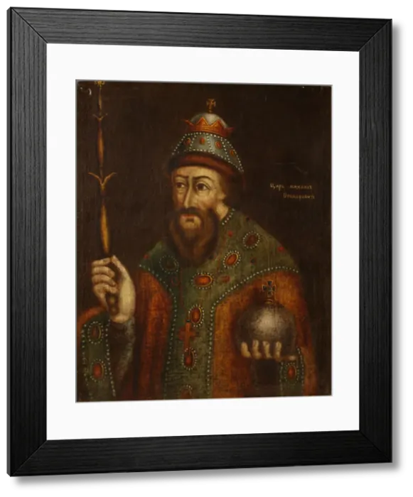 Framed Print : Portrait of the Tsar Michail I Fyodorovich of Russia (1596-1645), Early 18th cen Artist: Anonymous Framed Print : Portrait of the Tsar Michail I Fyodorovich of Russia (1596-1645), Early 18th cen Artist: Anonymous