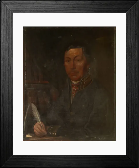 Framed Print : Portrait of Ivan Ivanovich Martynov (1777-1807), 1800s. Artist: Anonymous Framed Print : Portrait of Ivan Ivanovich Martynov (1777-1807), 1800s. Artist: Anonymous