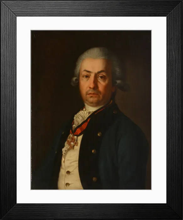 Framed Print : Portrait of Fyodor Jankovic de Mirievo (1741-1814), 1800s. Artist: Anonymous Framed Print : Portrait of Fyodor Jankovic de Mirievo (1741-1814), 1800s. Artist: Anonymous