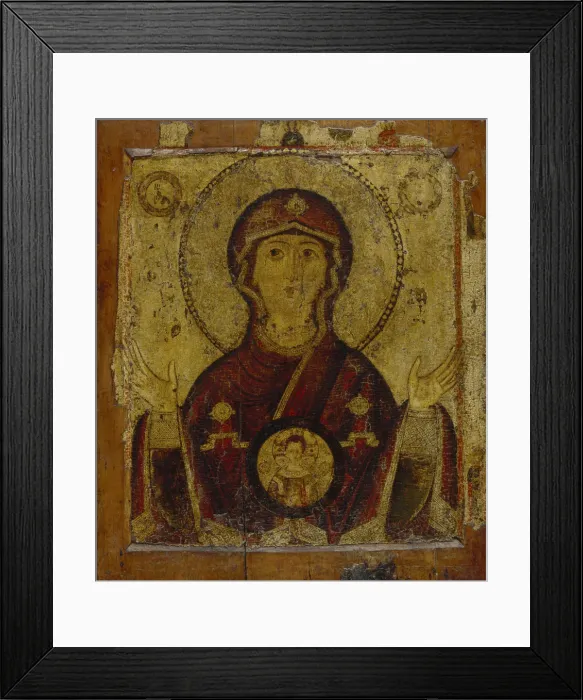 Framed Print : Our Lady of the Sign, Early 13th cen Artist: Russian icon Framed Print : Our Lady of the Sign, Early 13th cen Artist: Russian icon