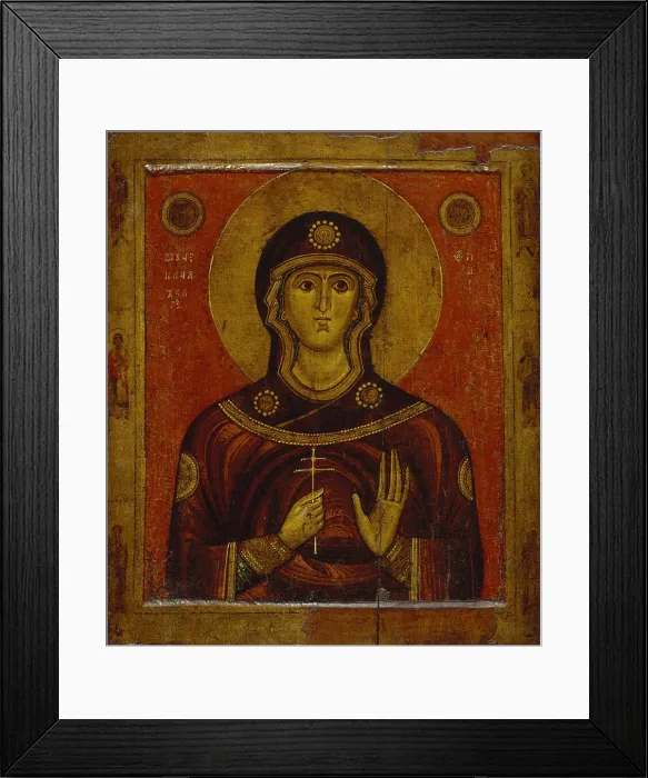Framed Print : Saint Juliana, Early 13th cen Artist: Russian icon Framed Print : Saint Juliana, Early 13th cen Artist: Russian icon