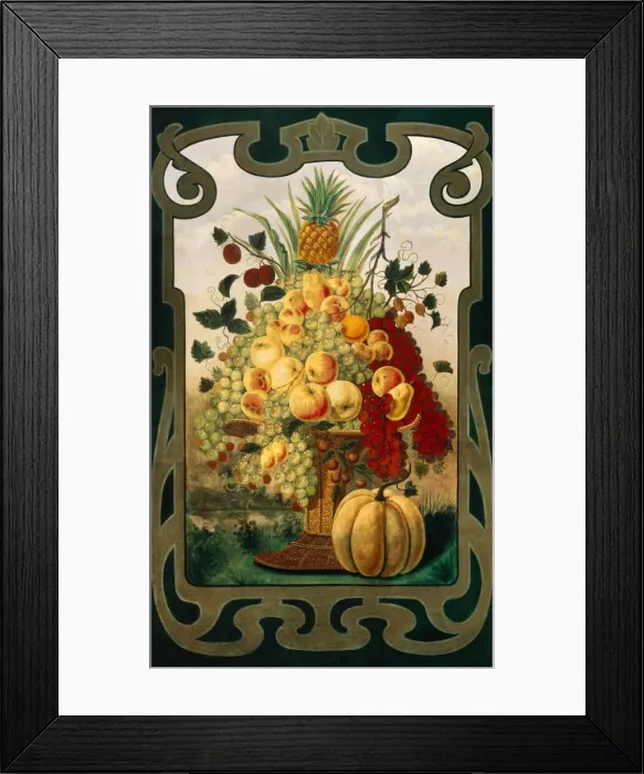 Framed Print : Sign board for fruit shop, Early 20th cen Artist: Anonymous Framed Print : Sign board for fruit shop, Early 20th cen Artist: Anonymous