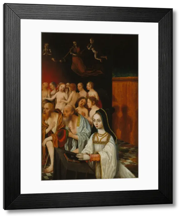 Framed Print : The Souls of the Just and Donor, c. 1520. Artist: Mostaert, Jan (1472 / 73-1555 / 56) Framed Print : The Souls of the Just and Donor, c. 1520. Artist: Mostaert, Jan (1472 / 73-1555 / 56)