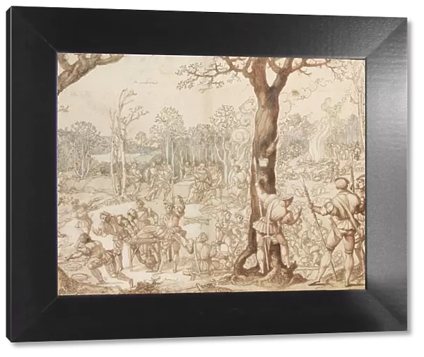 Sharing Out the Game, 1525-1535. Artist: Orley, Bernaert, van (1488-1541)