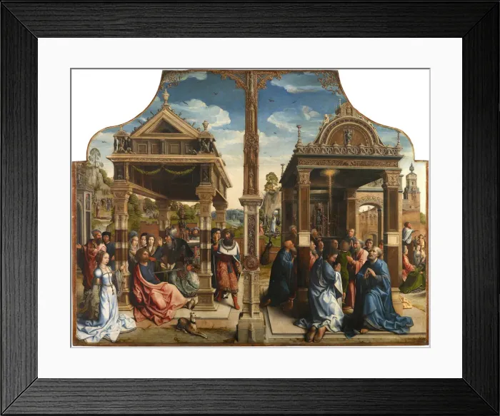 Framed Print : Altarpiece of Saints Thomas and Matthias, ca 1510-1520. Artist: Orley, Bernaert, van (1488-1541) Framed Print : Altarpiece of Saints Thomas and Matthias, ca 1510-1520. Artist: Orley, Bernaert, van (1488-1541)