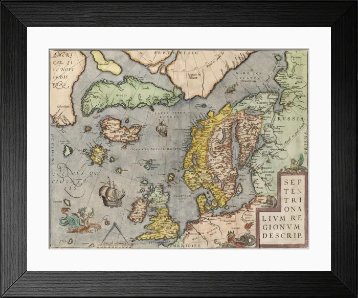 Framed Print : The Baltic Sea (From: Theatrum Orbis Terrarum), c. 1608-1610. Artist: Ortelius, Abraham (1527-1598) Framed Print : The Baltic Sea (From: Theatrum Orbis Terrarum), c. 1608-1610. Artist: Ortelius, Abraham (1527-1598)