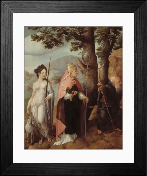 Framed Print : The Patrons of the Van Lokhorst family, 1526-1527. Artist: Scorel, Jan, van (1495-1562) Framed Print : The Patrons of the Van Lokhorst family, 1526-1527. Artist: Scorel, Jan, van (1495-1562)