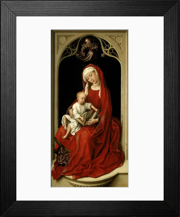 Framed Print : Madonna and Child, 1435-1438. Artist: Weyden, Rogier, van der (ca. 1399-1464) Framed Print : Madonna and Child, 1435-1438. Artist: Weyden, Rogier, van der (ca. 1399-1464)