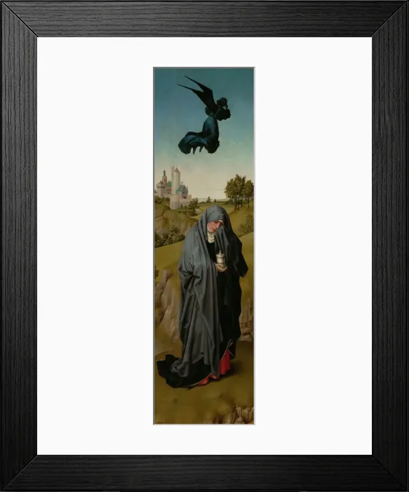 Framed Print : Saint Mary Magdalene (The Crucifixion Triptych), c. 1440. Artist: Weyden, Rogier, van der (ca. 1399-1464) Framed Print : Saint Mary Magdalene (The Crucifixion Triptych), c. 1440. Artist: Weyden, Rogier, van der (ca. 1399-1464)