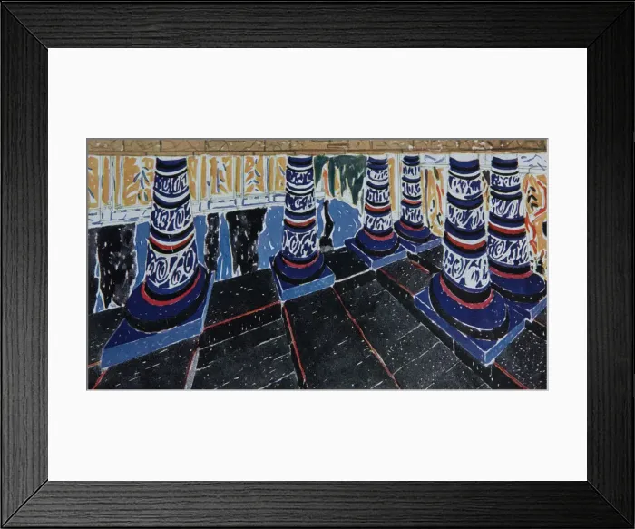 Framed Print : Stage design for the drama Phaedra (Phedre) by Jean Racine, 1923. Artist: Bakst, Leon (1866-1924) Framed Print : Stage design for the drama Phaedra (Phedre) by Jean Racine, 1923. Artist: Bakst, Leon (1866-1924)