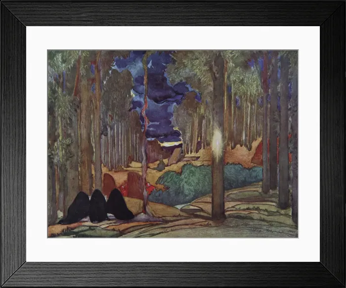 Framed Print : Stage design for the play The Martyrdom of St. Sebastian by Gabriele D Annuzio, 1922. Artist: Bakst, Leon (1866-1924) Framed Print : Stage design for the play The Martyrdom of St. Sebastian by Gabriele D Annuzio, 1922. Artist: Bakst, Leon (1866-1924)