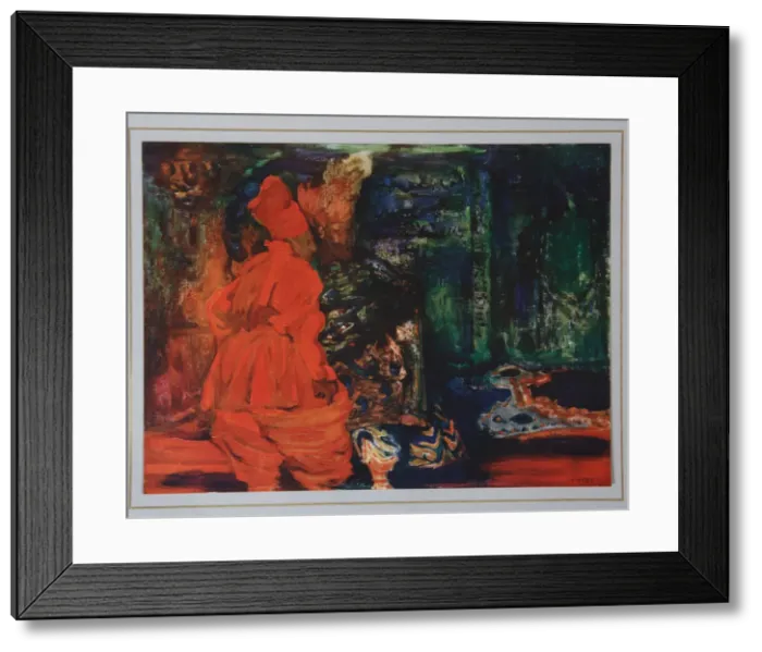 Framed Print : Harems Secret. (Ballet Scheharazade by N. Rimsky-Korsakov), c. 1910. Artist: Bakst, Leon (1866-1924) Framed Print : Harems Secret. (Ballet Scheharazade by N. Rimsky-Korsakov), c. 1910. Artist: Bakst, Leon (1866-1924)