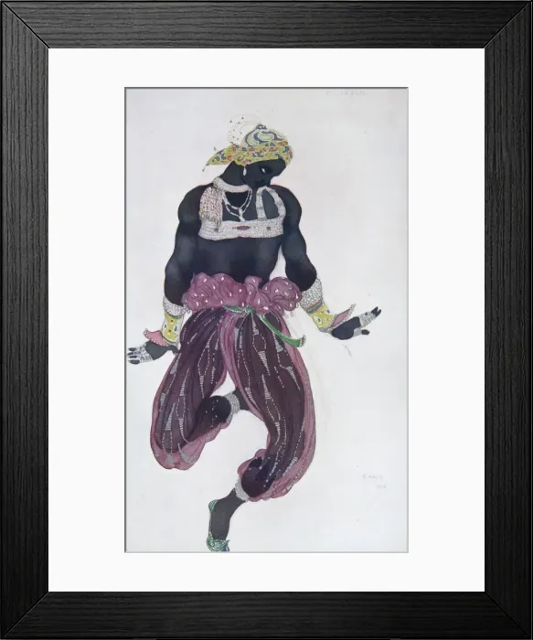 Framed Print : Costume design for the ballet Sheherazade by N. Rimsky-Korsakov, 1910. Artist: Bakst, Leon (1866-1924) Framed Print : Costume design for the ballet Sheherazade by N. Rimsky-Korsakov, 1910. Artist: Bakst, Leon (1866-1924)