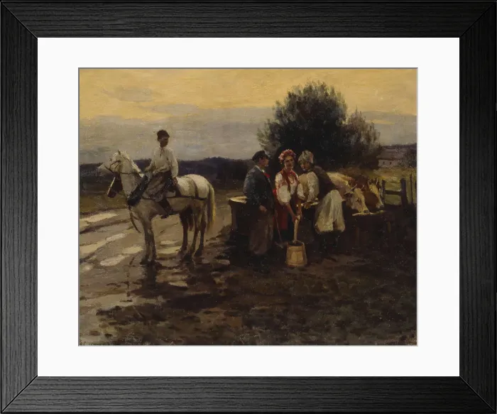 Framed Print : Rivals. Artist: Pimonenko, Nikolai Kornilovich (1862-1912) Framed Print : Rivals. Artist: Pimonenko, Nikolai Kornilovich (1862-1912)