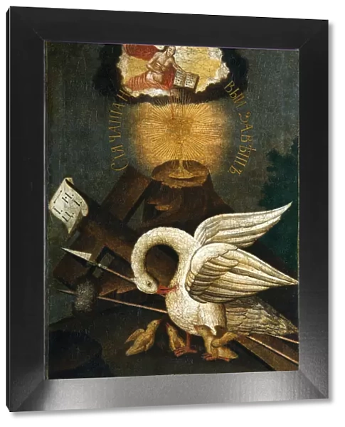 Pelican, Early 19th cen Artist: Russian icon