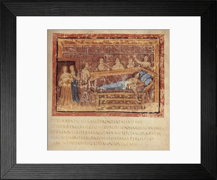 Framed Print : The Death of Dido, ca 400. Artist: Master of the Vatican Vergil (active ca 400) Framed Print : The Death of Dido, ca 400. Artist: Master of the Vatican Vergil (active ca 400)