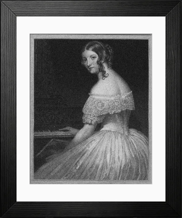 Framed Print : Amalie von Krudener, 1830s. Artist: Anonymous Framed Print : Amalie von Krudener, 1830s. Artist: Anonymous