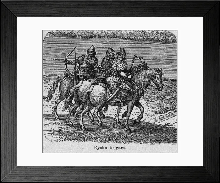 Framed Print : Russian warriors, c. 1620. Artist: Anonymous Framed Print : Russian warriors, c. 1620. Artist: Anonymous