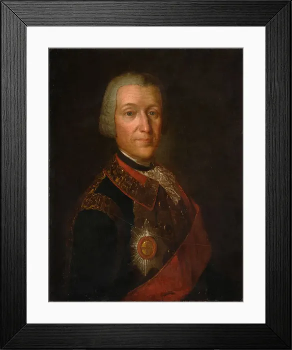 Framed Print : Portrait of Prince Fyodor Ivanovich Golitsyn (1700-1759), 1750s. Artist: Anonymous Framed Print : Portrait of Prince Fyodor Ivanovich Golitsyn (1700-1759), 1750s. Artist: Anonymous