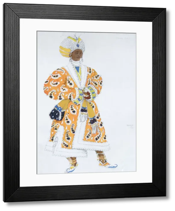 Framed Print : Costume design for Vaslav Nijinsky in the Ballet Blue God by R. Hahn, 1912. Artist: Bakst, Leon (1866-1924) Framed Print : Costume design for Vaslav Nijinsky in the Ballet Blue God by R. Hahn, 1912. Artist: Bakst, Leon (1866-1924)
