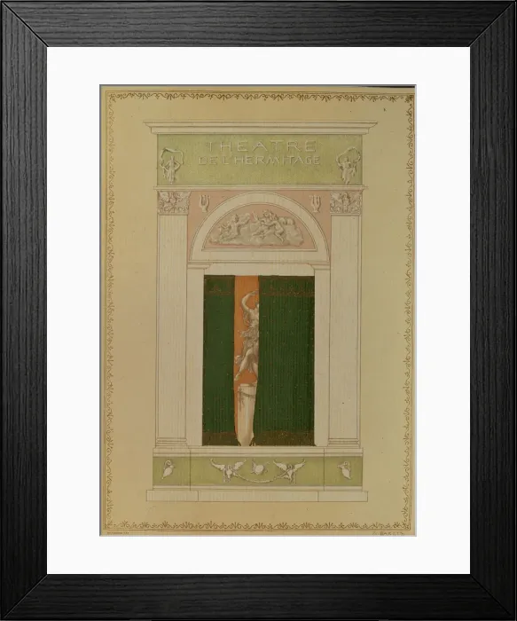 Framed Print : Playbill Cover for Contemporary Ballet, 1902. Artist: Bakst, Leon (1866-1924) Framed Print : Playbill Cover for Contemporary Ballet, 1902. Artist: Bakst, Leon (1866-1924)
