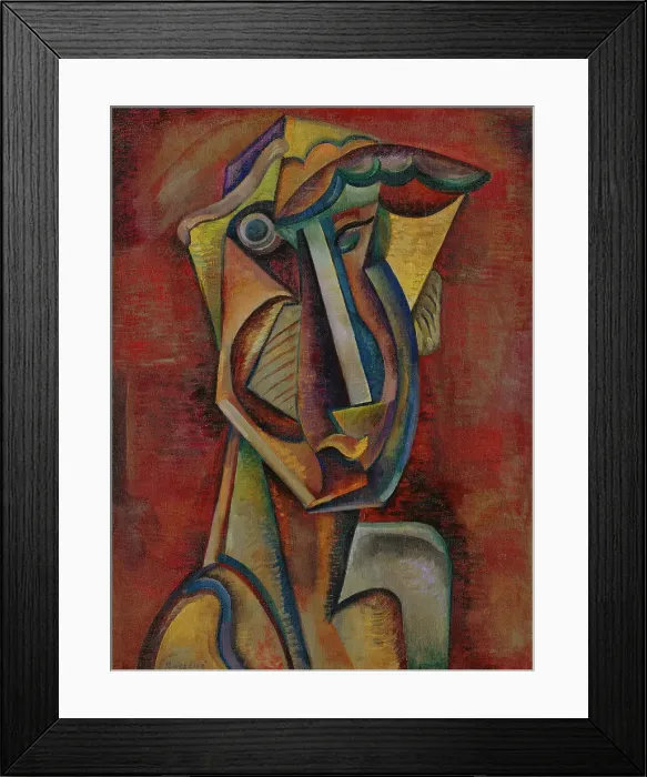 Framed Print : Poetess, 1920s. Artist: Baranov-Rossine, Vladimir Davidovich (1888-1942) Framed Print : Poetess, 1920s. Artist: Baranov-Rossine, Vladimir Davidovich (1888-1942)
