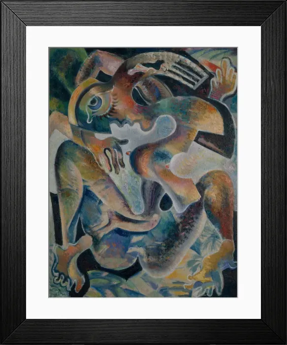 Framed Print : Nude in a Abstraction, 1926. Artist: Baranov-Rossine, Vladimir Davidovich (1888-1942) Framed Print : Nude in a Abstraction, 1926. Artist: Baranov-Rossine, Vladimir Davidovich (1888-1942)