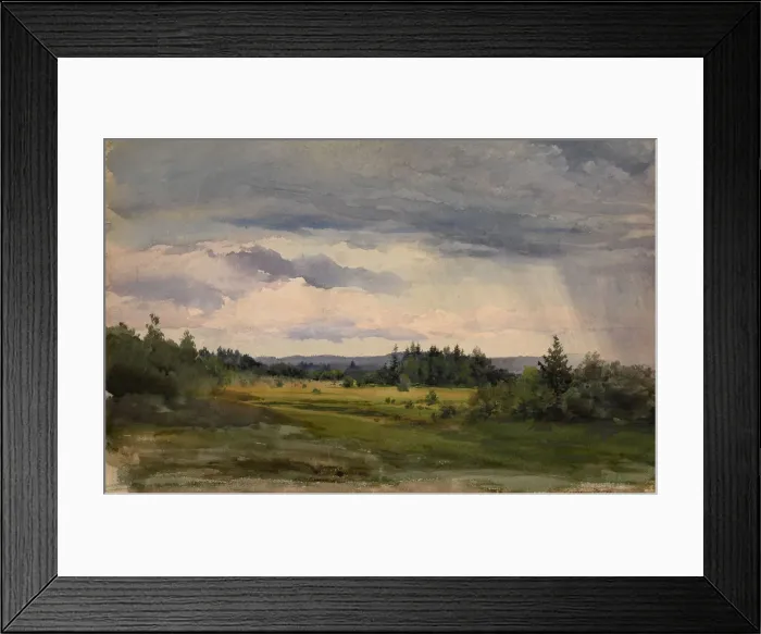 Framed Print : Landscape. Artist: Benois, Albert Nikolayevich (1852-1936) Framed Print : Landscape. Artist: Benois, Albert Nikolayevich (1852-1936)