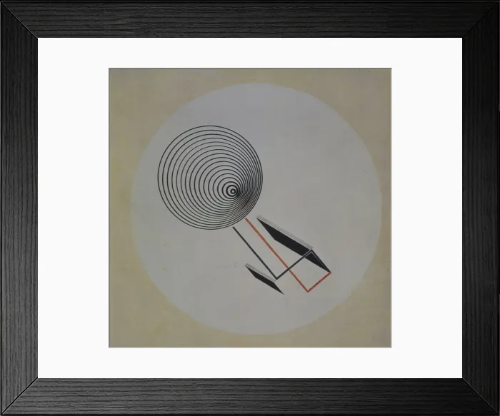 Framed Print : Proun 93. Floating spiral, 1924. Artist: Lissitzky, El (1890-1941) Framed Print : Proun 93. Floating spiral, 1924. Artist: Lissitzky, El (1890-1941)