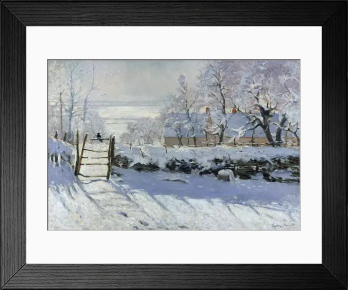Framed Print : The Magpie, 1869. Artist: Monet, Claude (1840-1926) Framed Print : The Magpie, 1869. Artist: Monet, Claude (1840-1926)