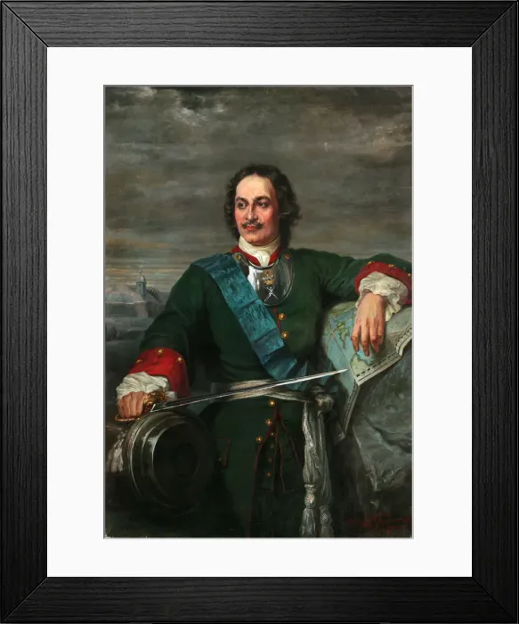 Framed Print : Peter the Great (After Hippolyte Delaroche), 1914. Artist: Bezler-Ciszewska, Henryka Framed Print : Peter the Great (After Hippolyte Delaroche), 1914. Artist: Bezler-Ciszewska, Henryka